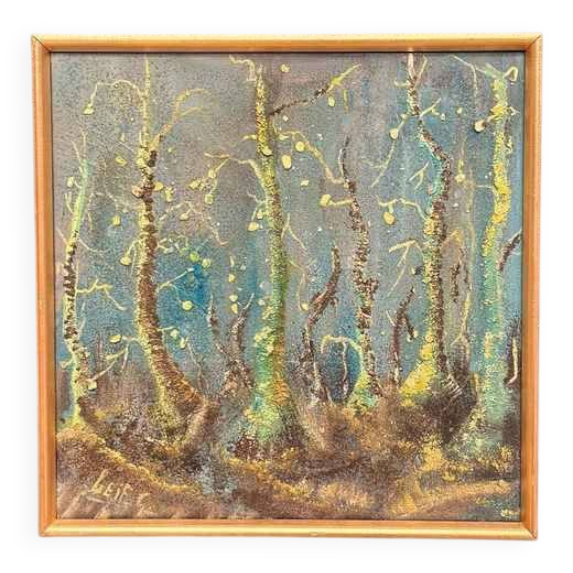 Original Swedish Oil on Panel – “Vår” by Leif Gunnar Lunden