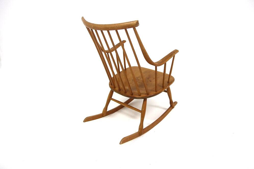 Scandinavian rocking chair "Grandessa", Lena Larsson, Nesto, Sweden, 1960