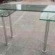 Glass desk - 80s