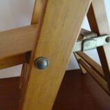 Wooden vintage children's folding chair