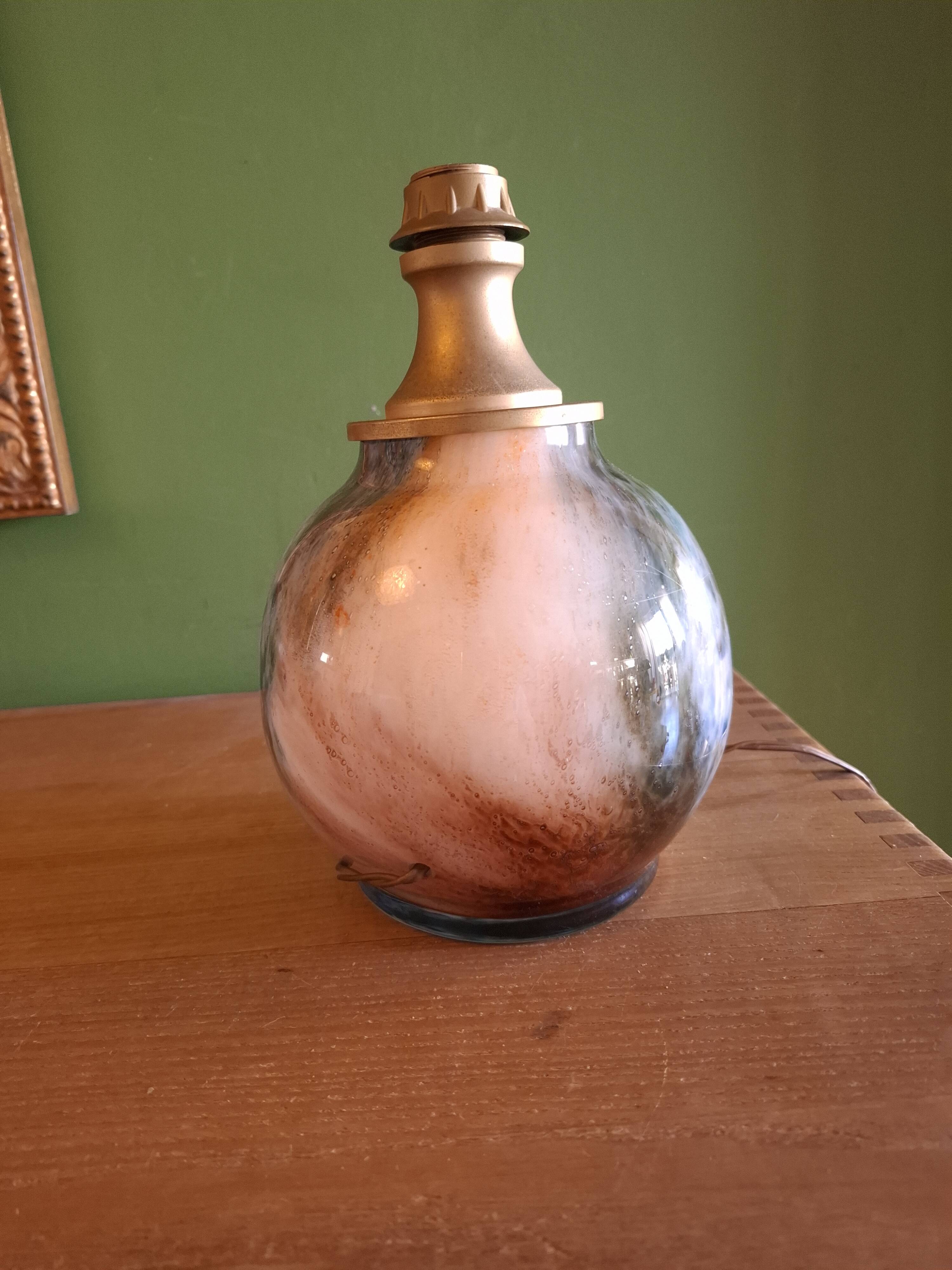 Murano blown glass lamp base