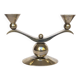 Art Deco Metal Candle Holder