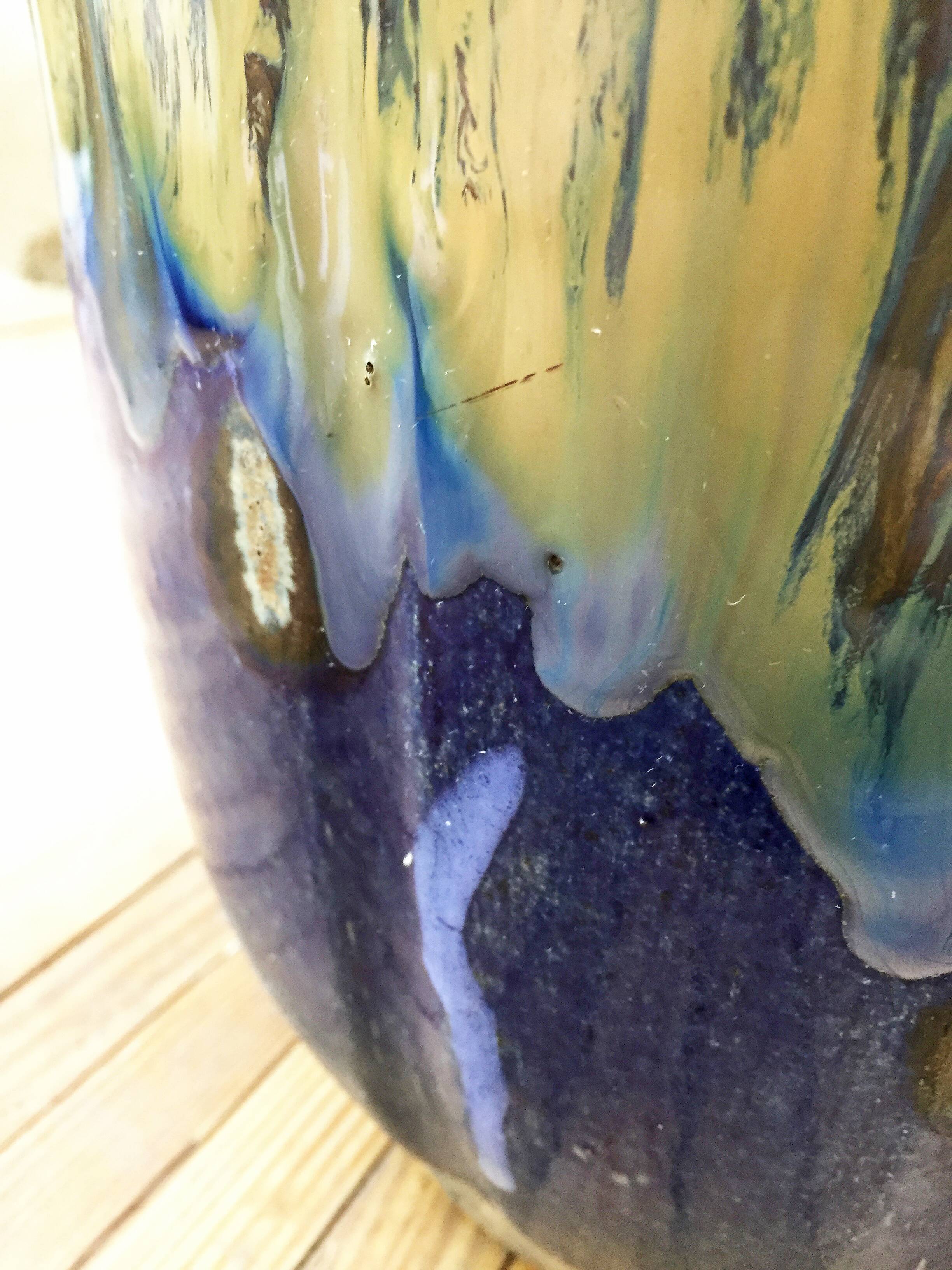 FLOWER pot XXL in glazed earth