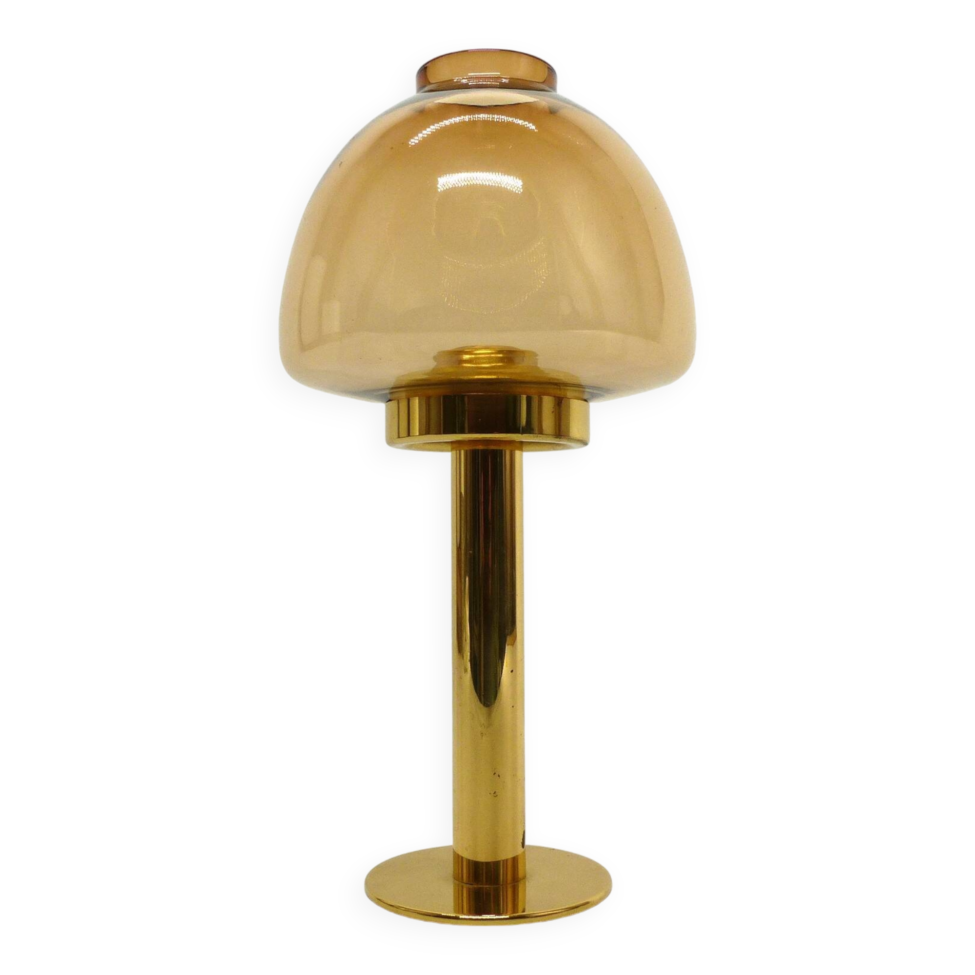 Scandinavian candle holder Hans-Agne Jakobsson Claudia honey L10232 1960