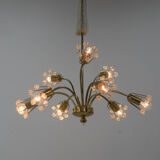 Chandelier and sconces by Emil Stejnar and executed by Rupert Nikoll 195°
