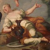 18th century Italian panel painting, Hermes entrusts Dionysus to the nymphs