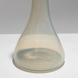 Tall glass vase with long neck, 1950s