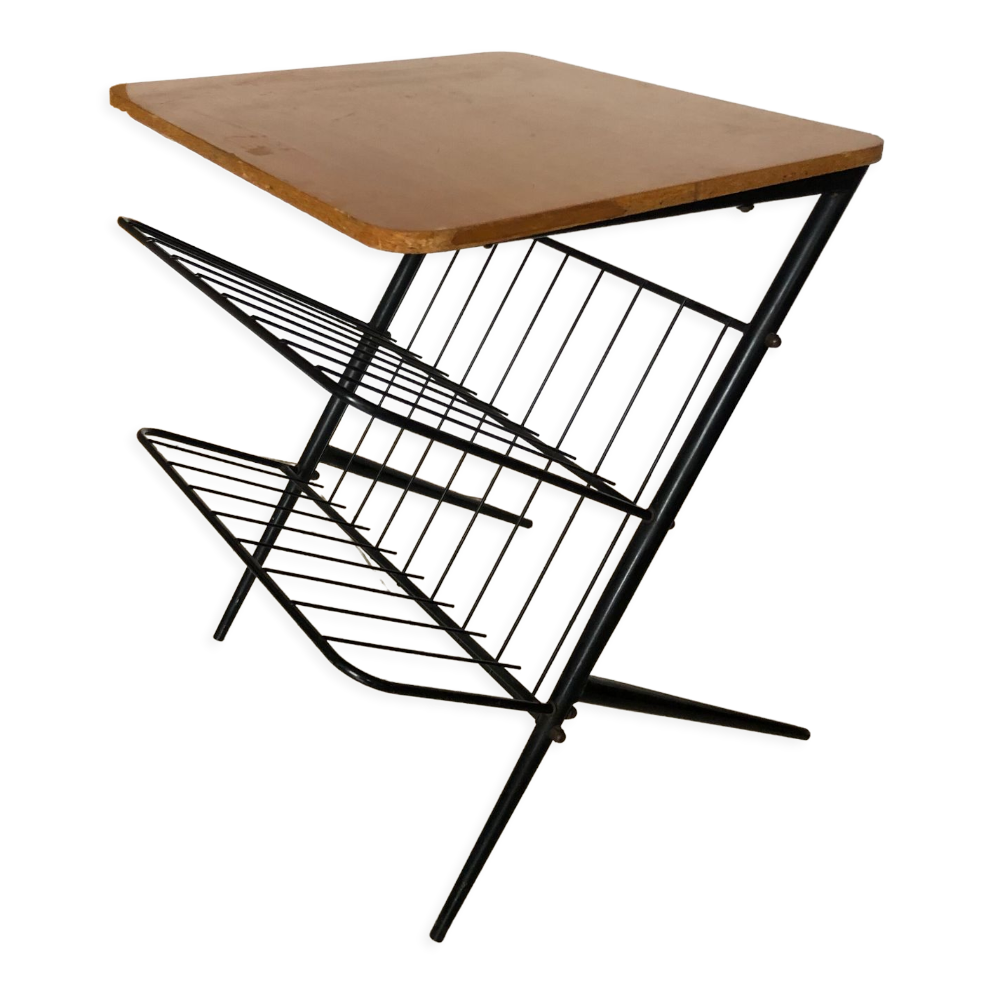 Vintage magazine rack table