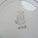 Suite of 4 dinner plates Sarreguemines