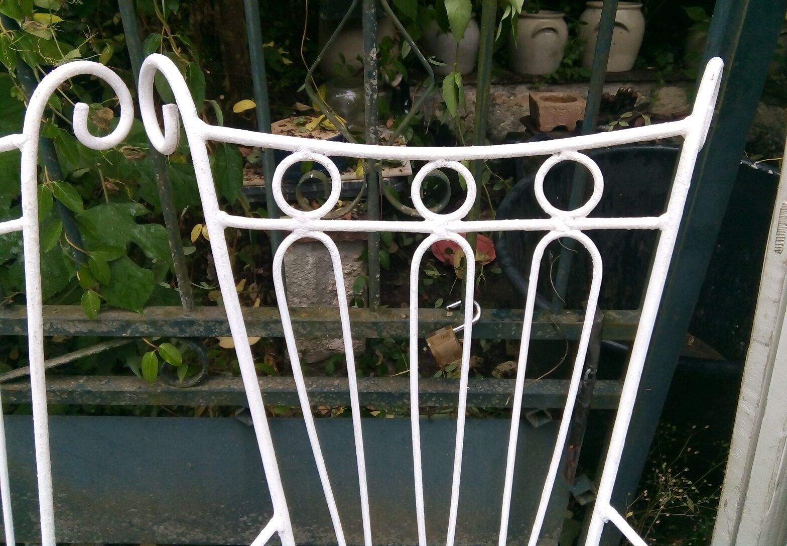 Set of 4 armchairs of garden furniture large files 40s