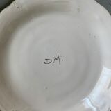 Old hand-painted plate