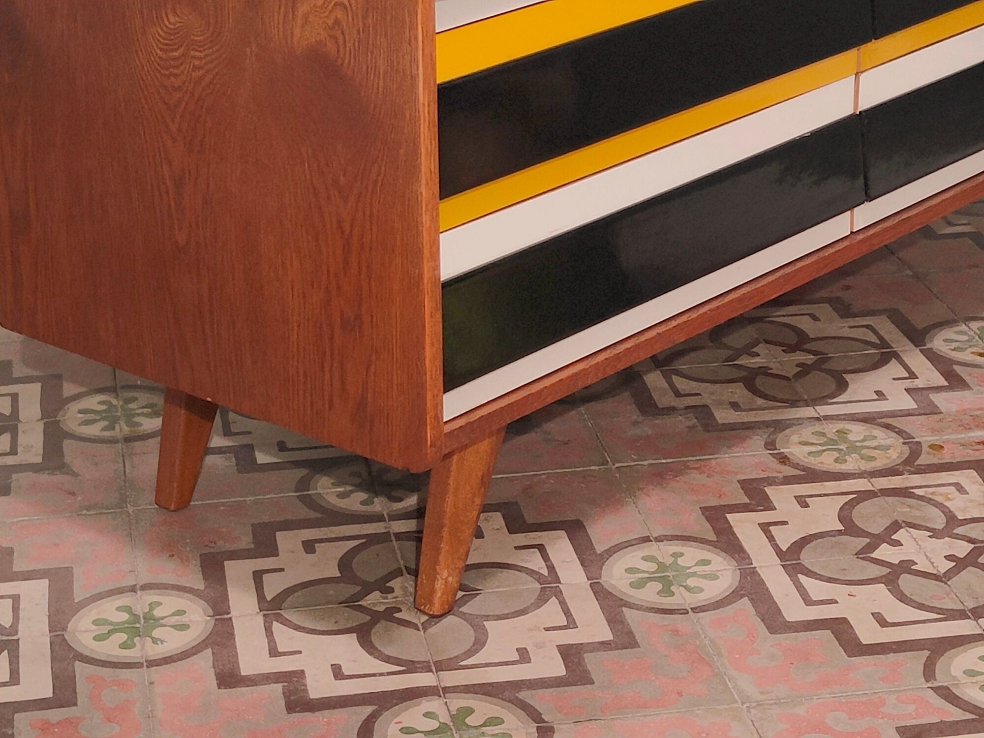 Chest of drawers U 453 Yellow by Jiri Jiroutek for Interier Praha, old edition from 1962