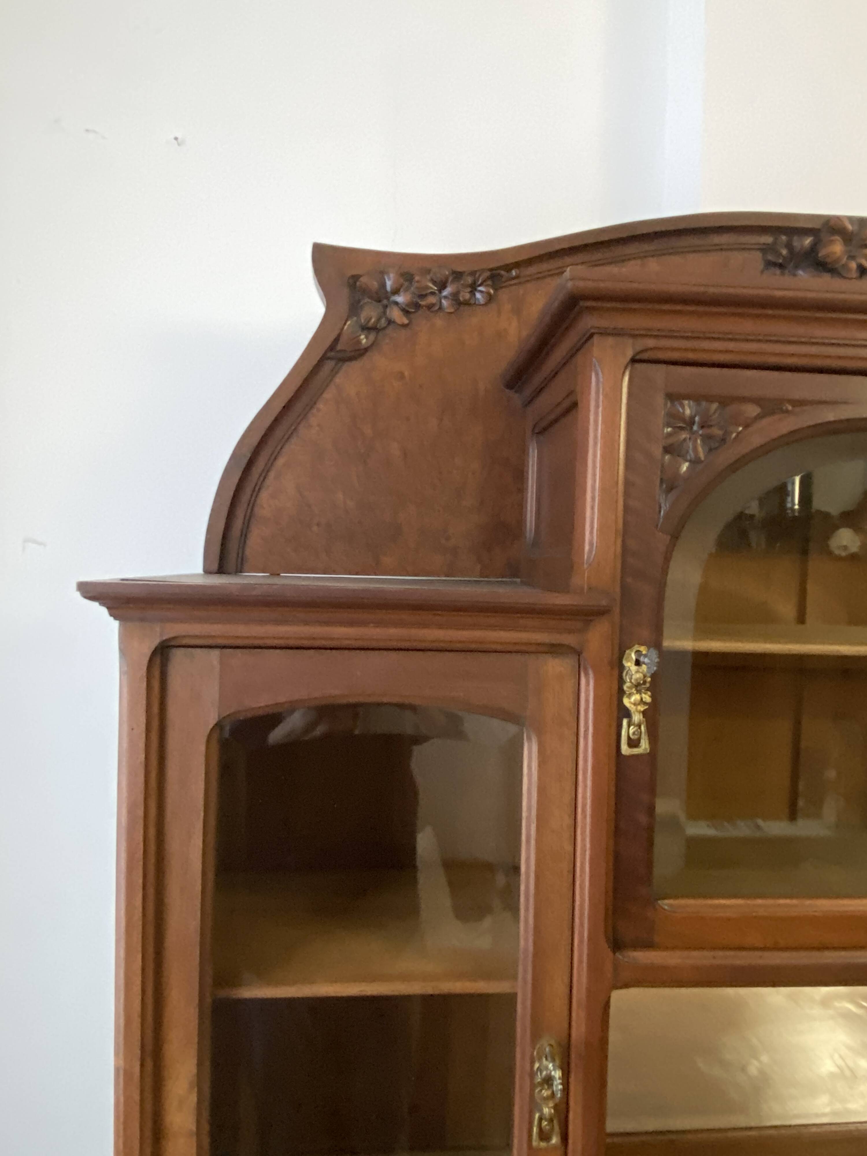 Mahogany china cabinet