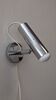 Modernist chrome metal wall light, France circa 1970.