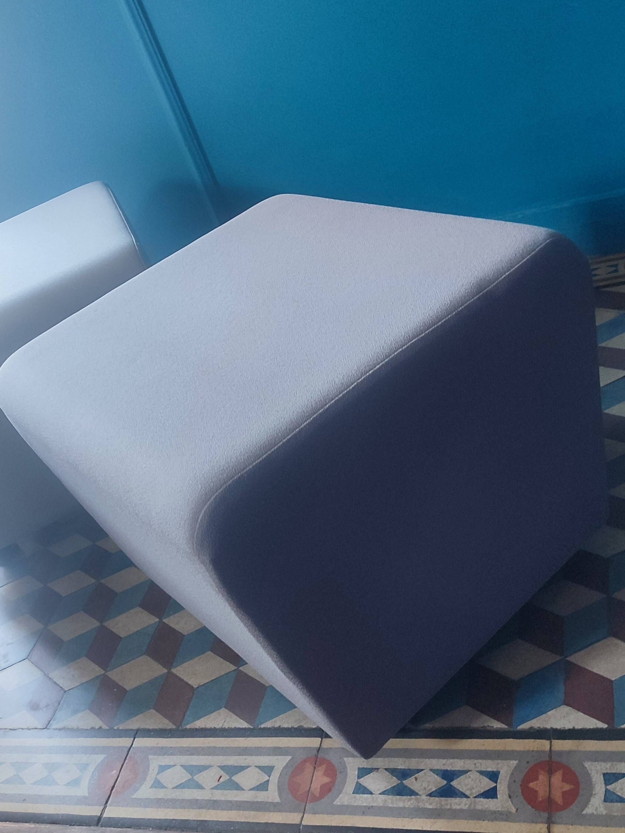 Lot de 2 poufs Haworth