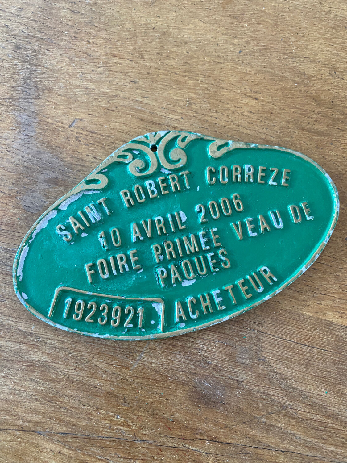 Green Agricultural Competition Plaque
