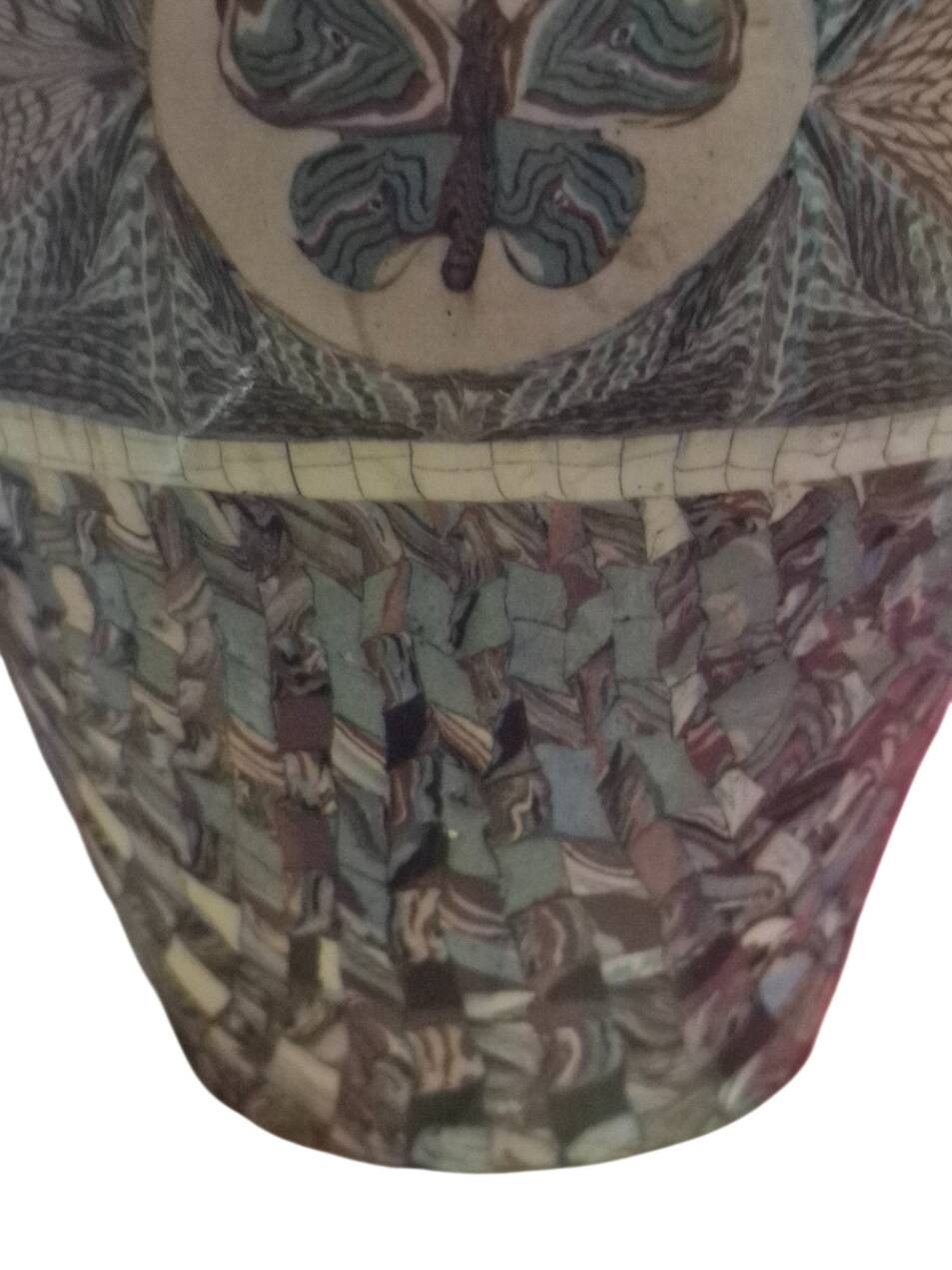 Large vase signed Jean Germino Vallauris