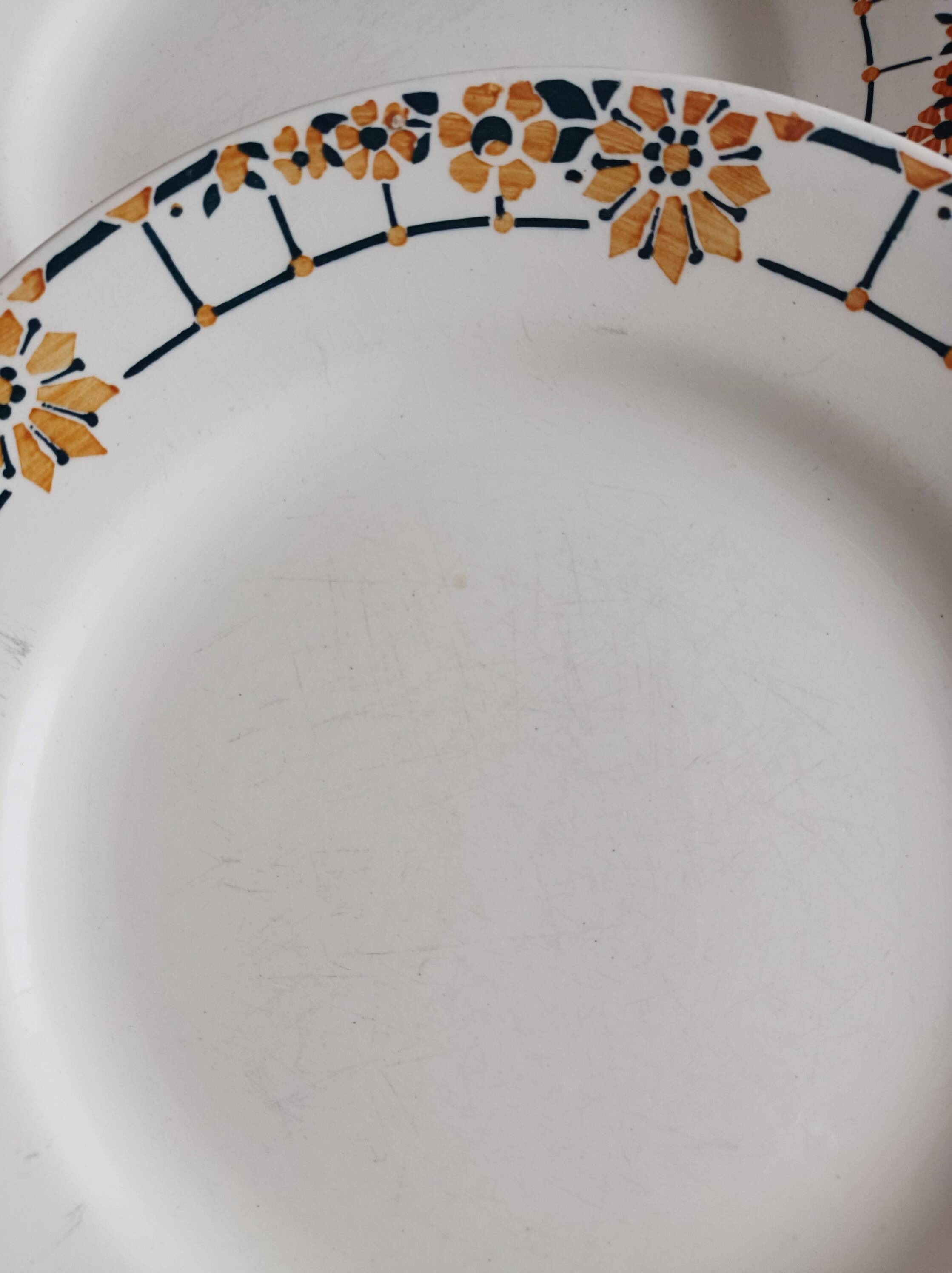 Set of 6 Ceranord dinner plates