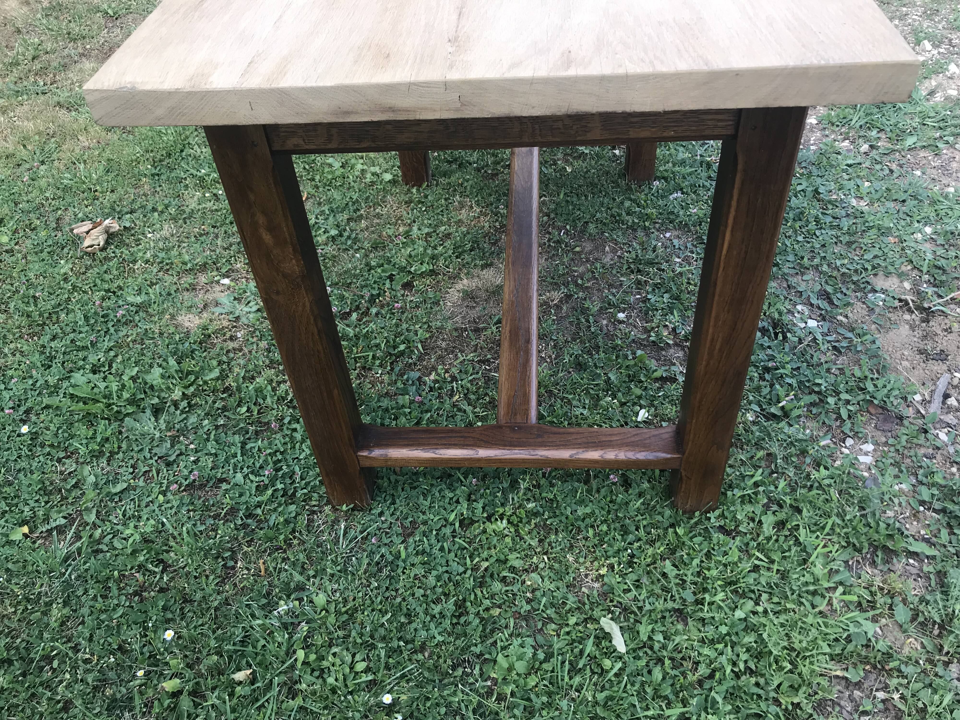 Table de ferme en chêne
