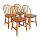 4 Scandinavian beech chairs