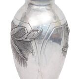 Art Nouveau pewter vase