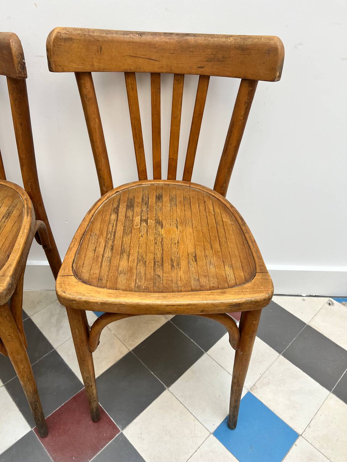 Pair of bistro chairs