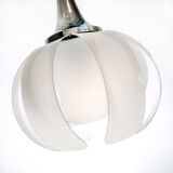Vintage ceiling lamp in methacrylate and chrome metal, Spain, 1970
