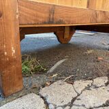 /Art Deco wardrobe with mirror in carved solid oak from the 20s/30s