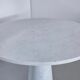 Table à manger vintage en marbre blanc de Carrare , Italie 1970'