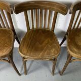 Lot de 4 chaises bistrot style Baumann