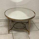 Round coffee table vintage mirror