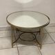 Table basse ronde miroir vintage