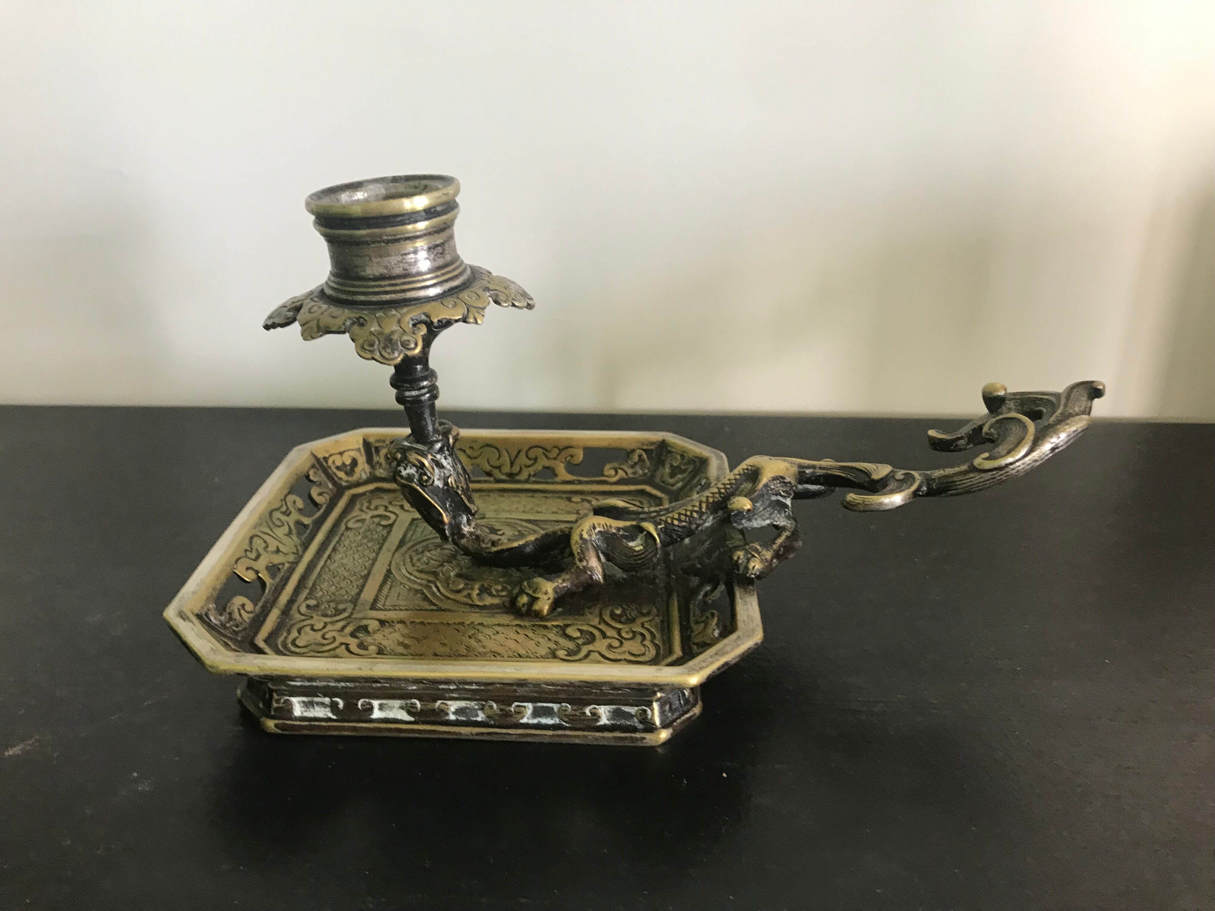 Metal candle holder "Dragon"