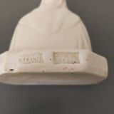 Vintage Virgin Mary plaster bust stamped