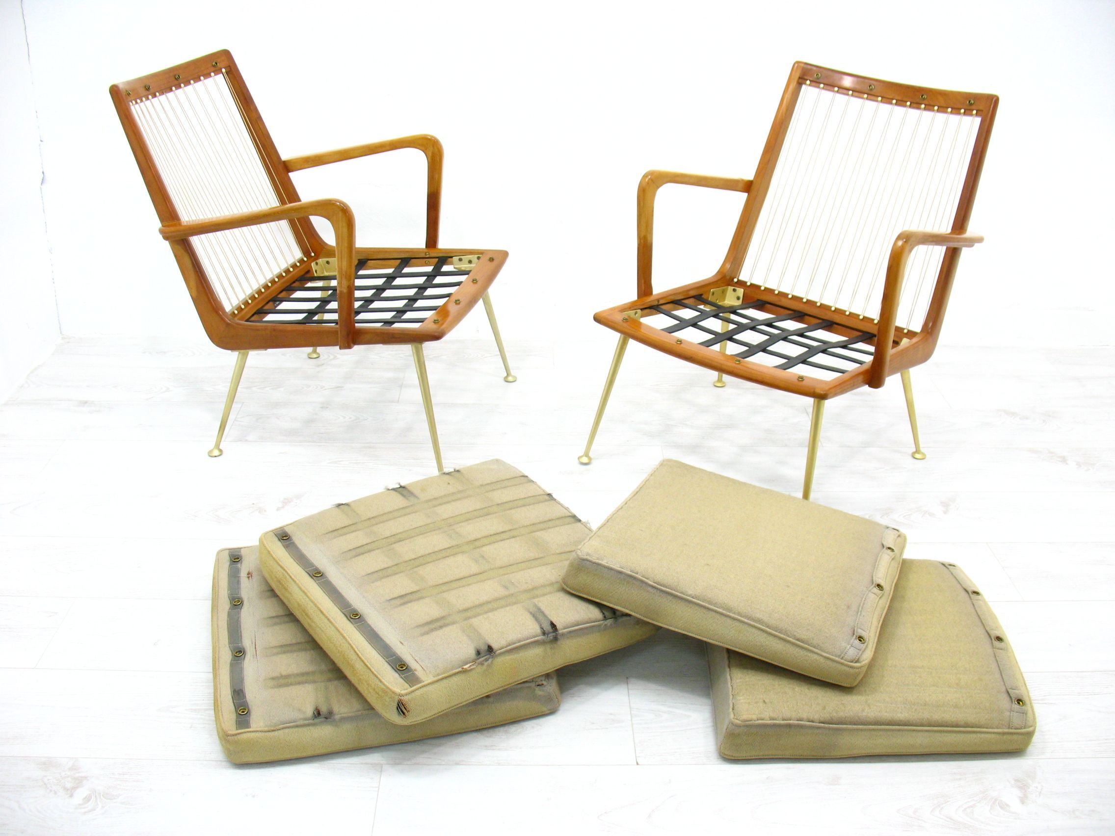 Armchairs by Hans Mitzlaff for Eugen Schmidt, Germany, 1950