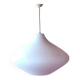 Scandinavian opaline glass onion pendant light 1950