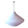 Scandinavian opaline glass onion pendant light 1950