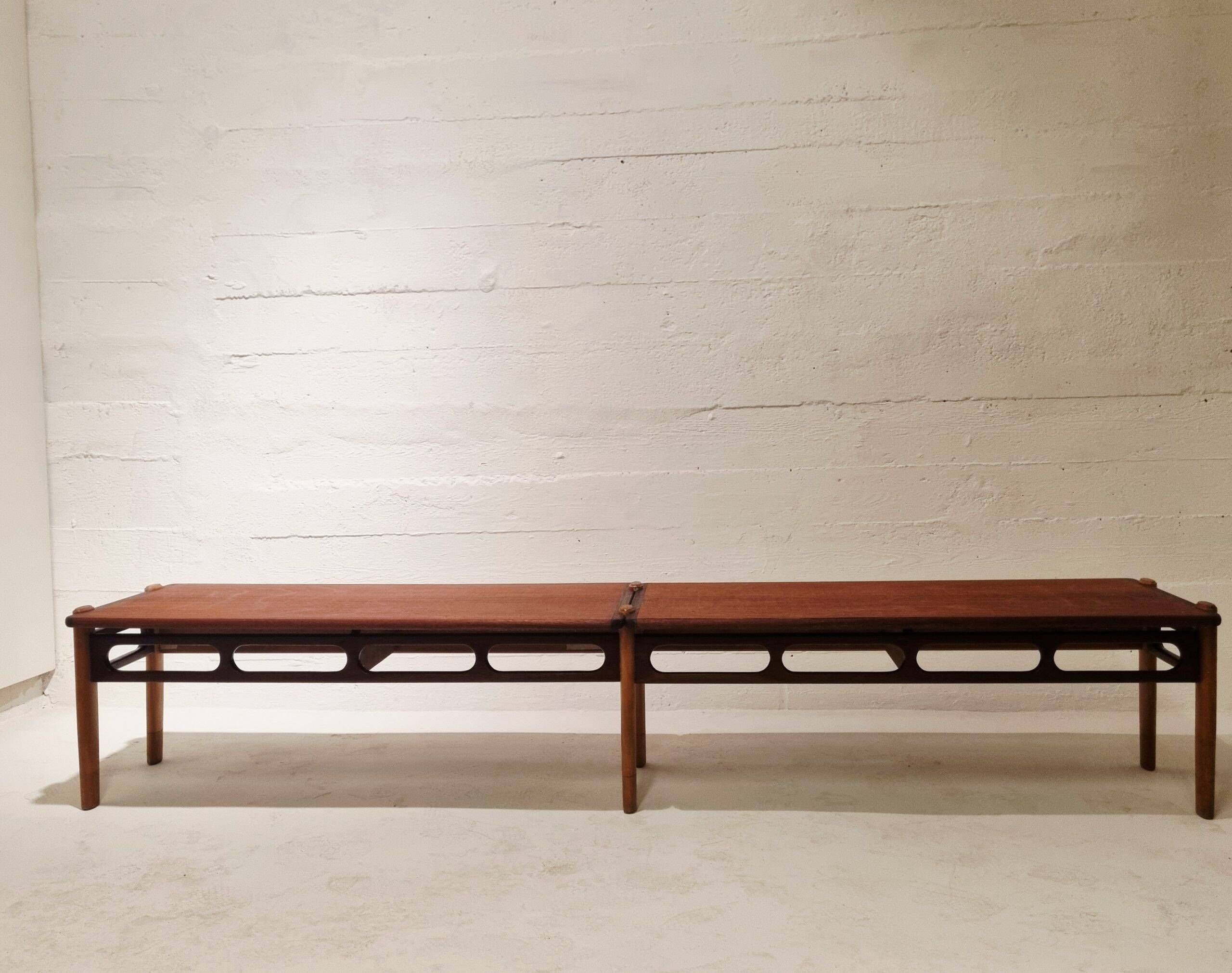 Large bench 1950s – William Watting Scanflex | Mid-century modern design furniture