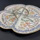 Four-lobed beggar worker's hors d'oeuvre in Chantilly porcelain, Japanese decor