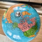 Tripod world globe map