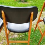 Series of 6 old Scandinavian design chairs