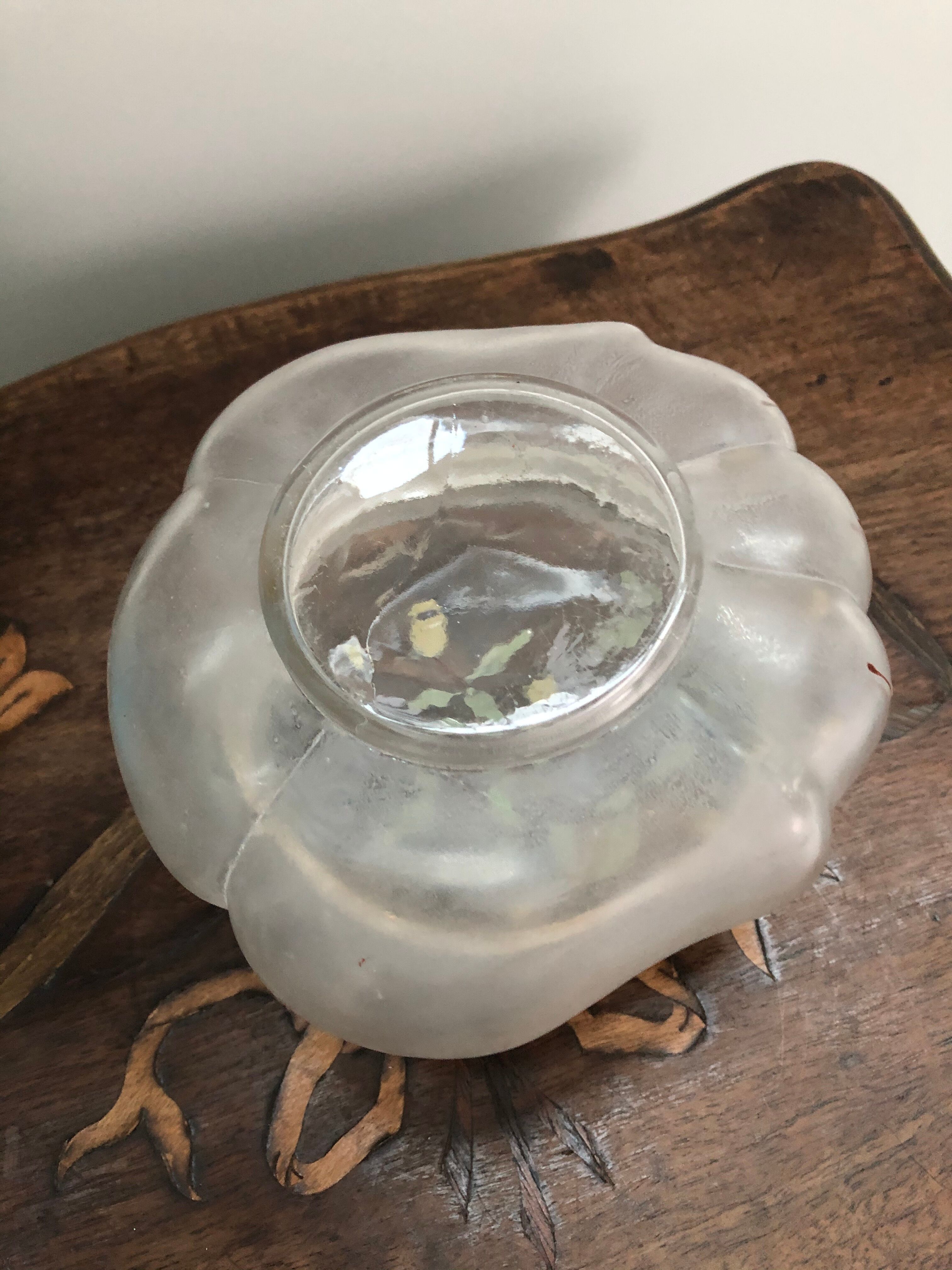 Old candy - hand-painted glass - France