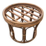 Vintage rattan pouf