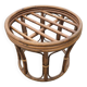 Vintage rattan pouf
