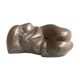 Presse papier en bronze signé, femme à l'enfant, années 70