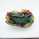 Old large leaf-shaped ceramic bowl from Vallauris.
