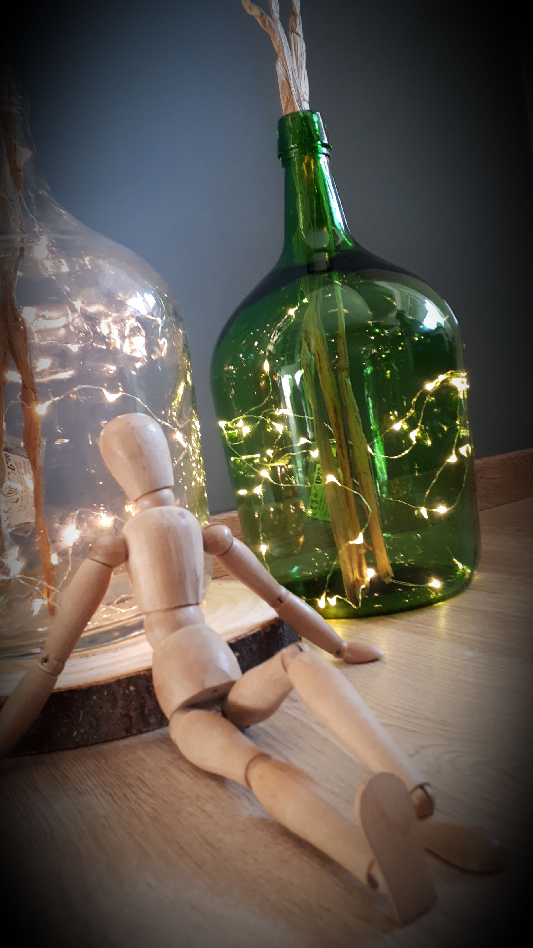 Old demijohn Green 5L