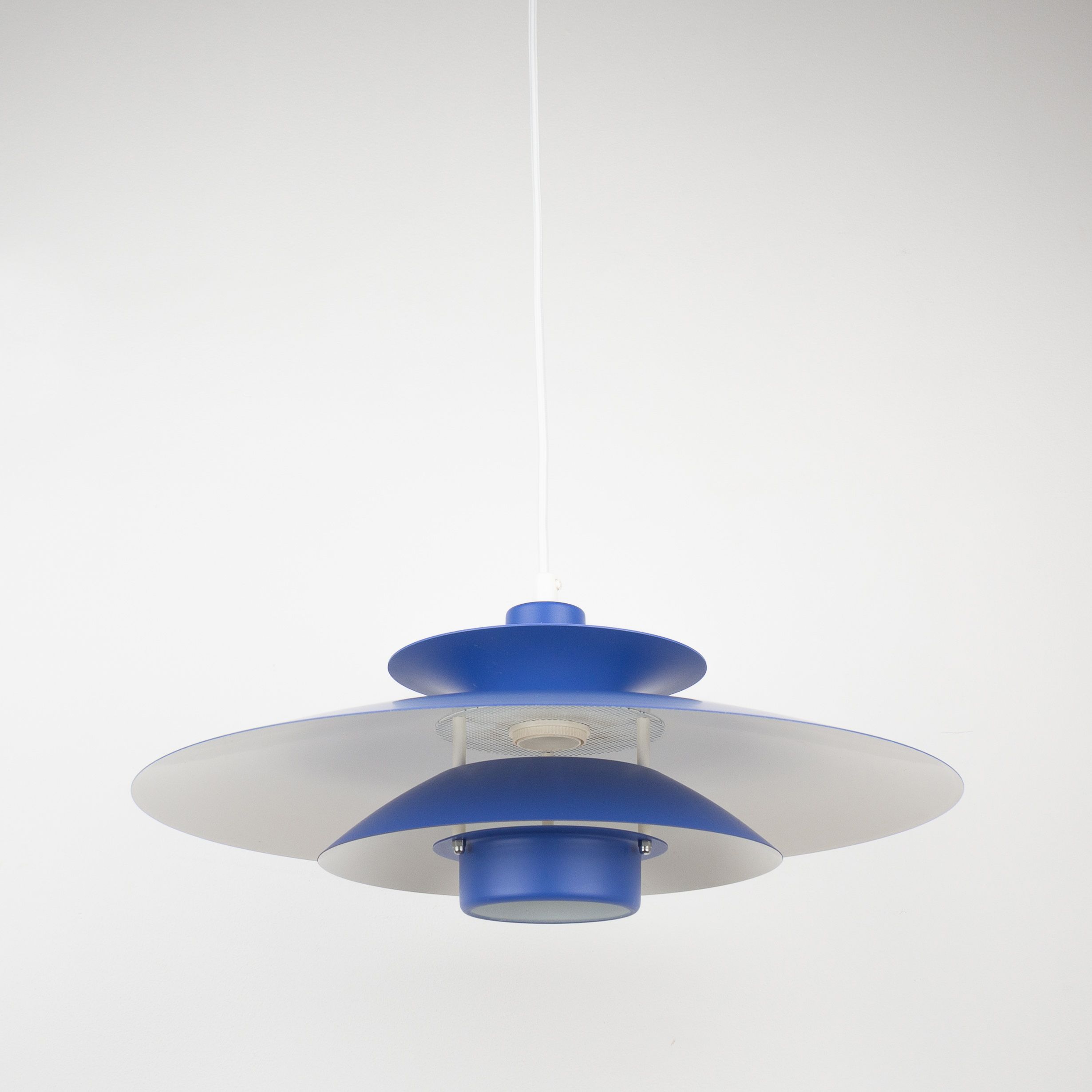 Danish vintage pendant lamp Donau by Kurt Wiborg, Jeka, 1980s