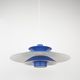 Danish vintage pendant lamp Donau by Kurt Wiborg, Jeka, 1980s