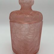 Pink vintage cotton pot in cracked glass paste Marcel Franck